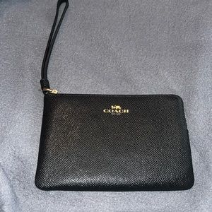 Coach Corner Zip Wristlet